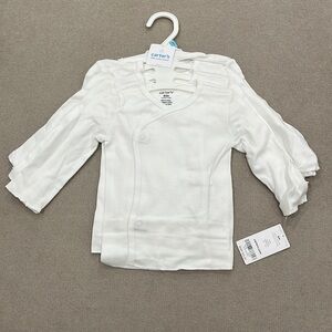 Carter's unisex-baby 4-pack Side-snap Long-sleeve Shirt